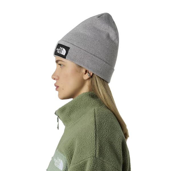 The North Face Berretto In Tessuto Riciclato Grigio