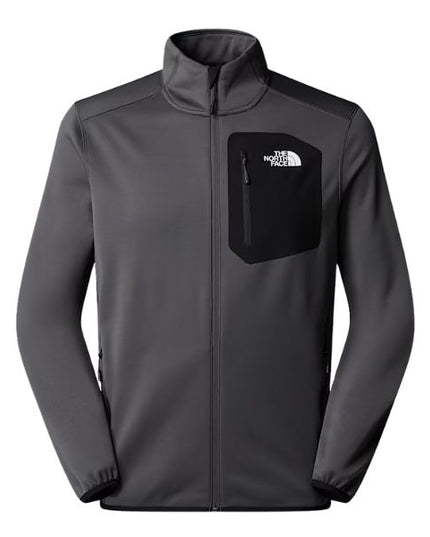 The North Face Pile Con Cerniera Integrale Grigio