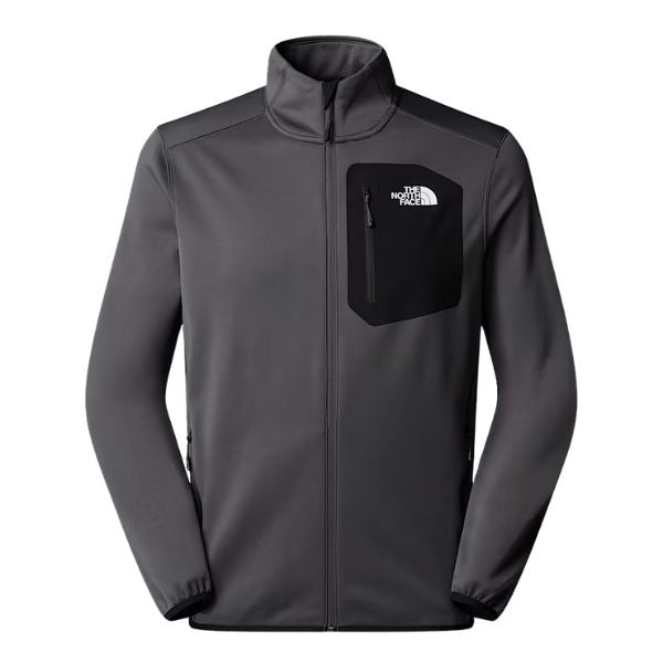The North Face Pile Con Cerniera Integrale Grigio
