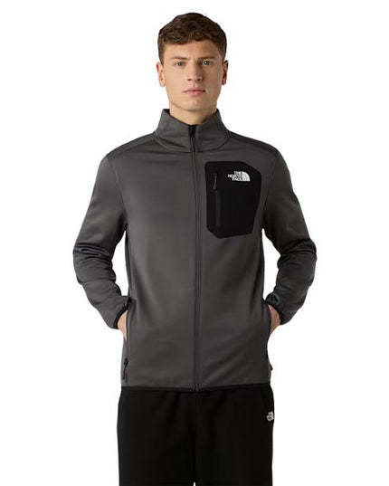 The North Face Pile Con Cerniera Integrale Grigio