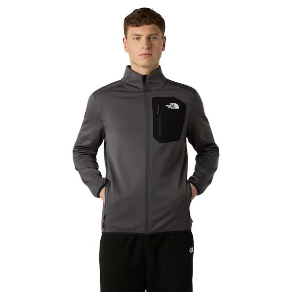 The North Face Pile Con Cerniera Integrale Grigio