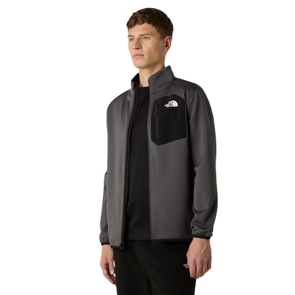 The North Face Pile Con Cerniera Integrale Grigio