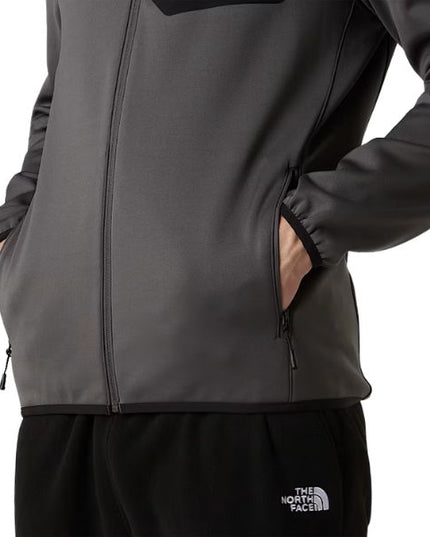 The North Face Pile Con Cerniera Integrale Grigio