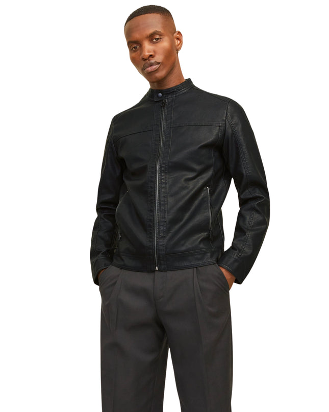 Jack&Jones Jjewarner giacca biker ecopelle