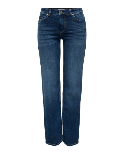 Only Onlblush Jeans Donna Vita Media Straight Fit Blu