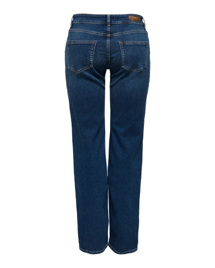 Only Onlblush Jeans Donna Vita Media Straight Fit Blu