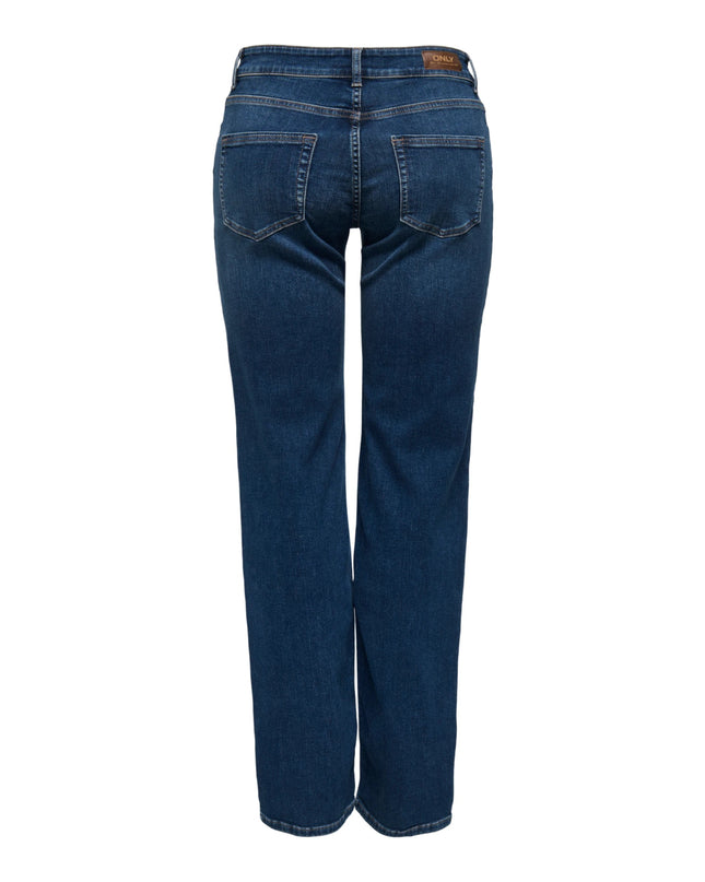 Only Onlblush Jeans Donna Vita Media Straight Fit Blu