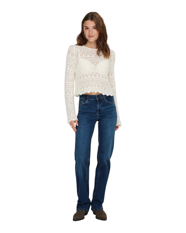 Only Onlblush Jeans Donna Vita Media Straight Fit Blu