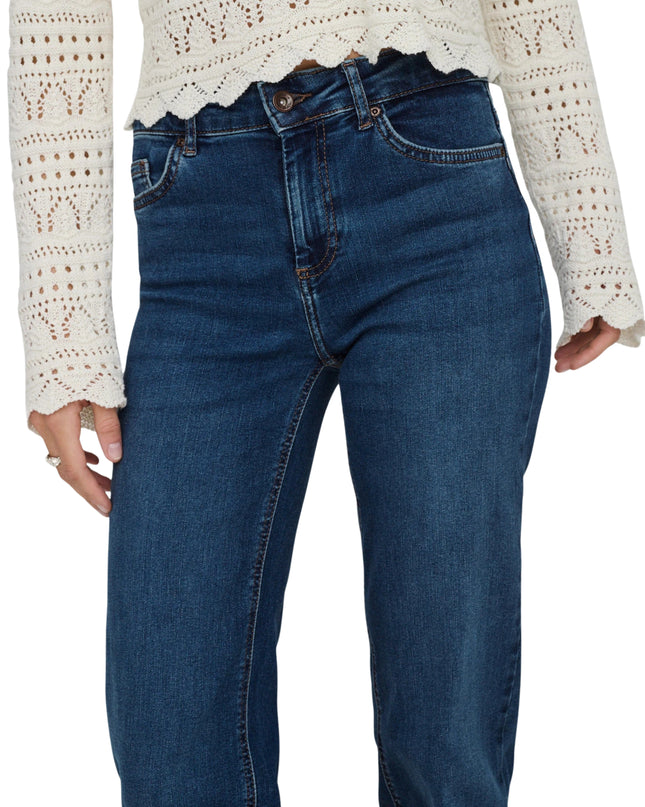 Only Onlblush Jeans Donna Vita Media Straight Fit Blu