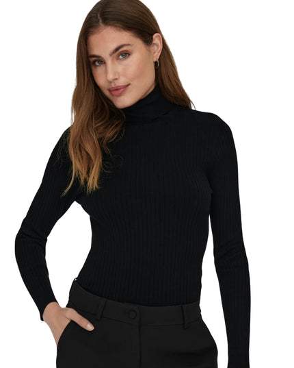 Only Onlkarol Maglia Donna Pullover Nero