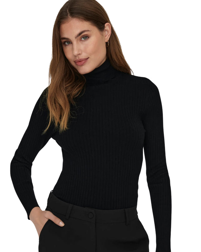 Only Onlkarol Maglia Donna Pullover Nero