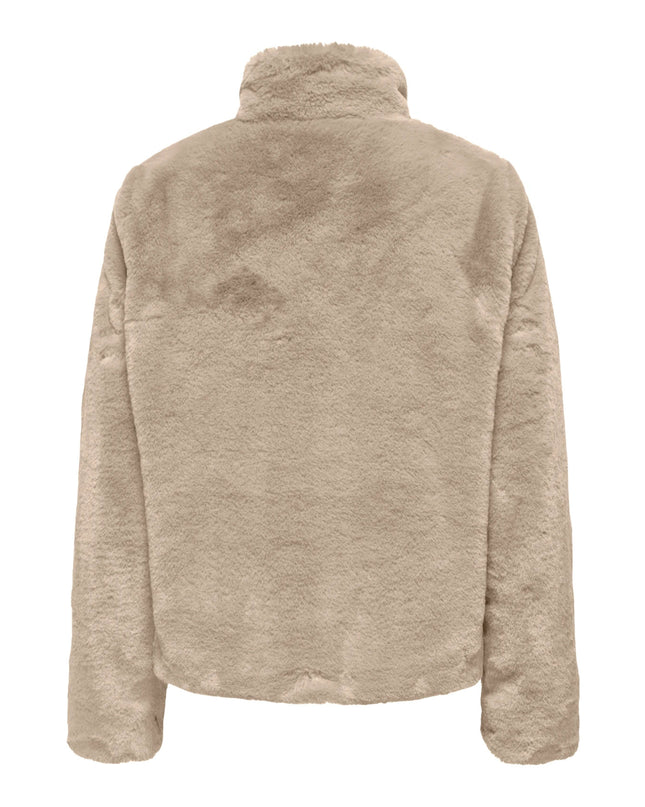 Only Onlnewvida Giacca Donna Ecopelliccia Beige