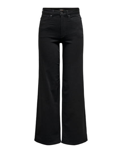 Only Onlmadison Jeans Donna Vita alta Nero