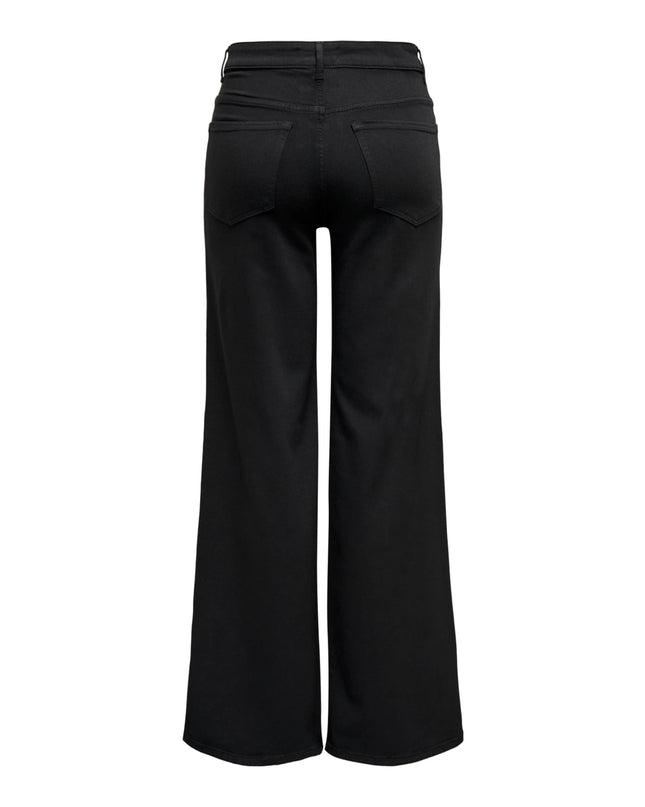 Only Onlmadison Jeans Donna Vita alta Nero