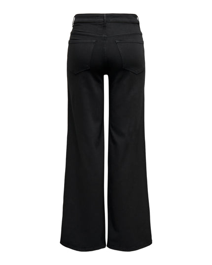Only Onlmadison Jeans Donna Vita alta Nero
