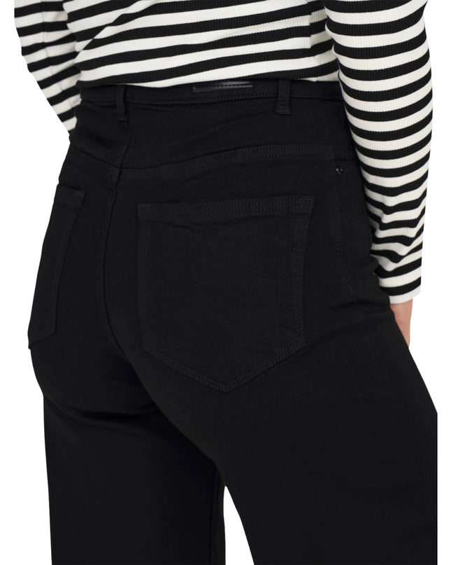 Only Onlmadison Jeans Donna Vita alta Nero
