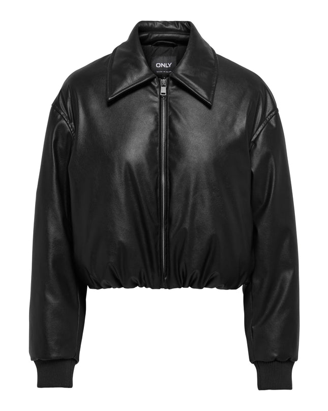 Only Onlmarie Giacca Donna Ecopelle Nero