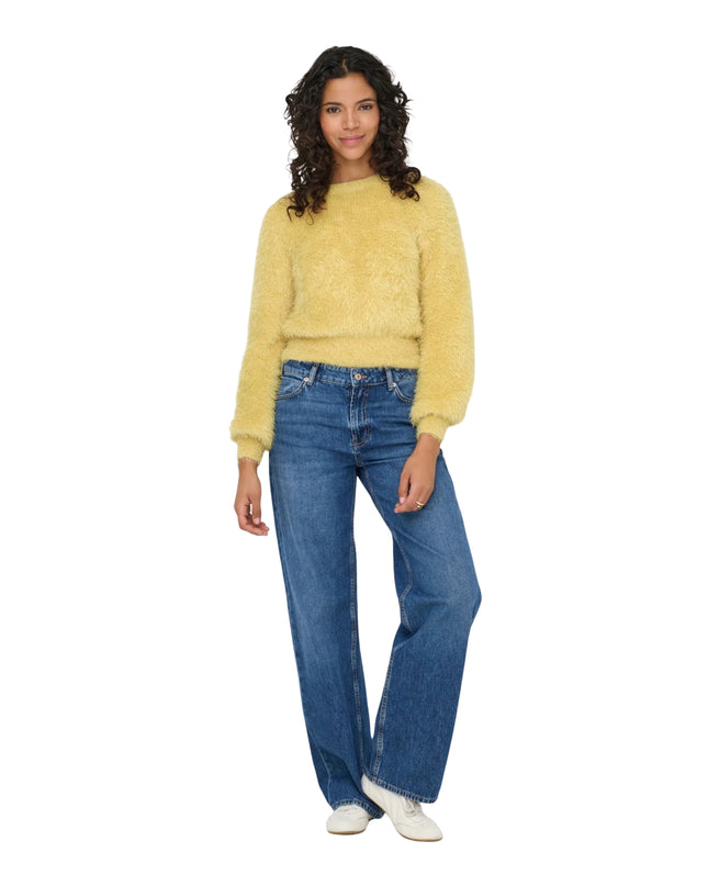 Only Onllulu Maglia Donna Pullover Giallo