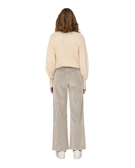 Only Onlhope Pantalone Donna Wide Leg Fit Beige