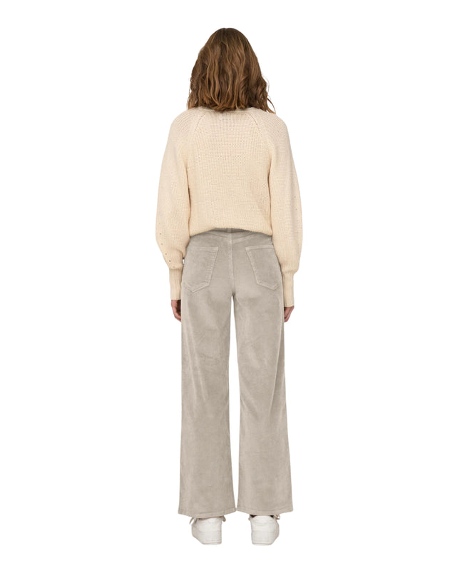 Only Onlhope Pantalone Donna Wide Leg Fit Beige