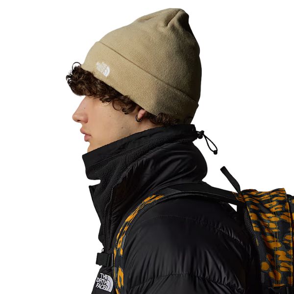 The North Face Berretto Con Logo Laterale Beige