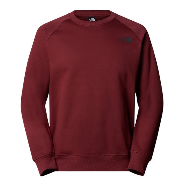 The North Face Felpa Raglan Box Uomo Bordeaux