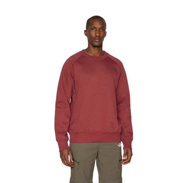 The North Face Felpa Raglan Box Uomo Bordeaux