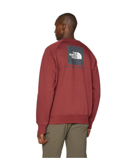 The North Face Felpa Raglan Box Uomo Bordeaux