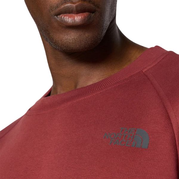 The North Face Felpa Raglan Box Uomo Bordeaux