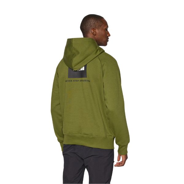 The North Face Felpa Con Cappuccio Raglan Box Verde