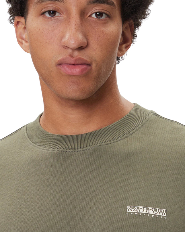 Napapijri Felpa B-Small Uomo Verde