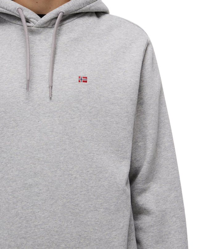 Napapijri Felpa Balis Hood Uomo Grigio