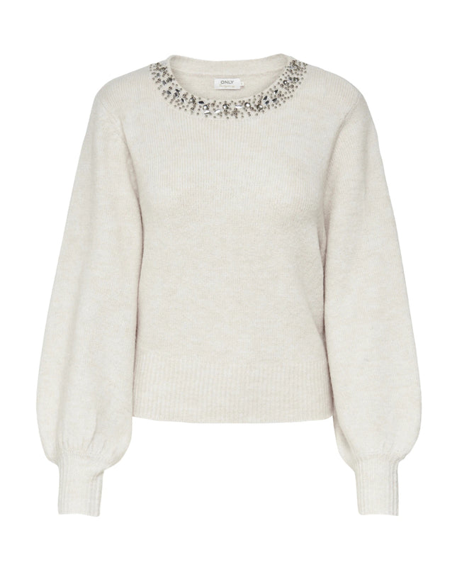 Only Onlelsa Maglia Donna Pullover Beige