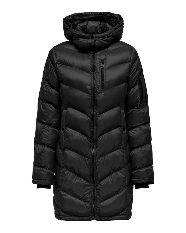 Only Onltahia Giubbino Donna Piumino lungo Nero
