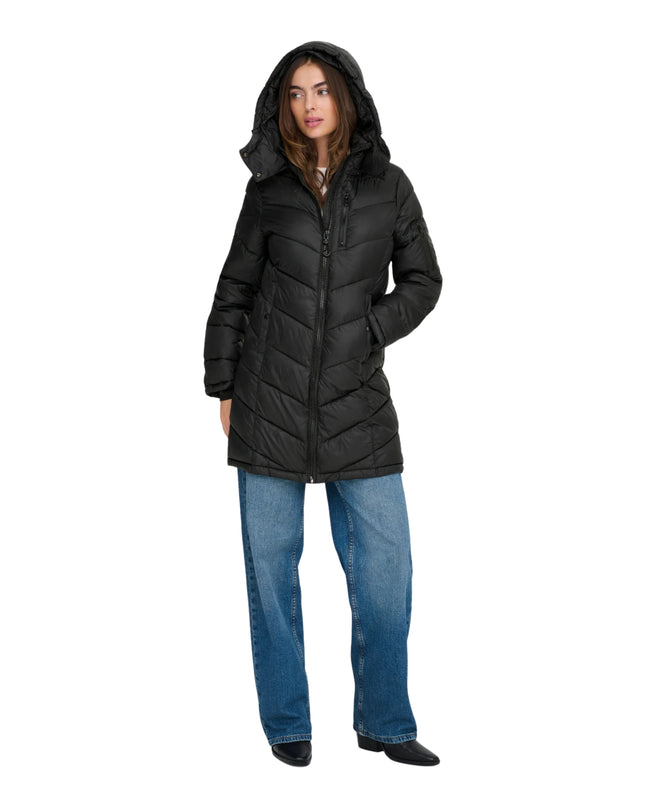 Only Onltahia Giubbino Donna Piumino lungo Nero