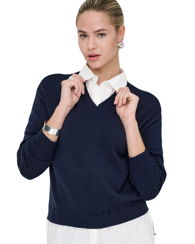 Only Onldagmar Maglia Donna Blu