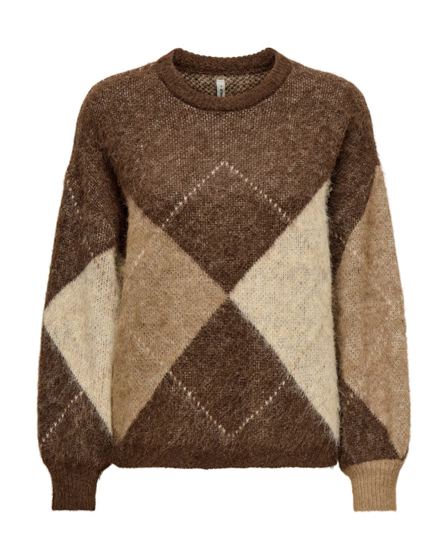 Only Onlnoeme Maglia Donna Pullover Marrone