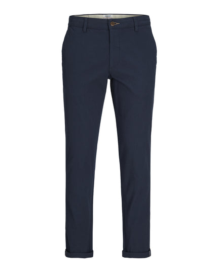 Jack&Jones Pantalone Chino Slim Fit Jpstmarco Fury Uomo Blu