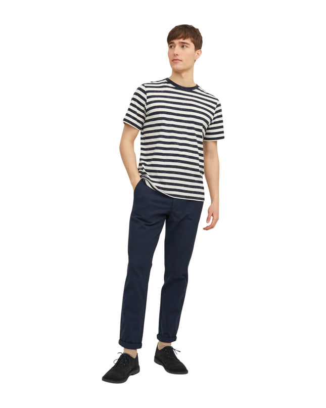 Jack&Jones Pantalone Chino Slim Fit Jpstmarco Fury Uomo Blu