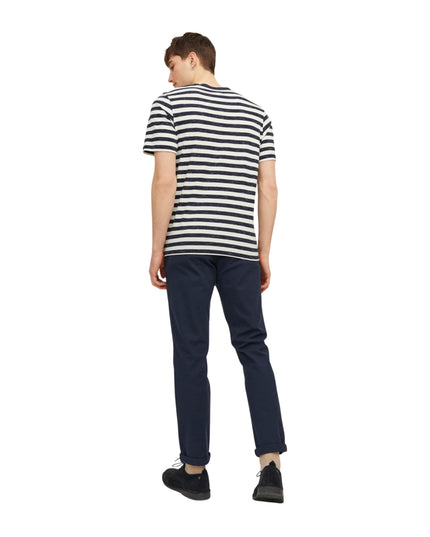 Jack&Jones Pantalone Chino Slim Fit Jpstmarco Fury Uomo Blu