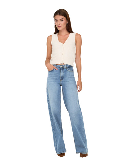 Only Jeans Onlmadison Wide Leg Fit Donna Denim