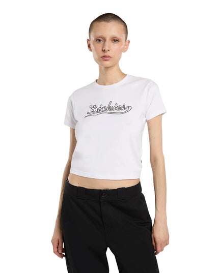 Dickies T-shirt Loose Wave Donna Bianco