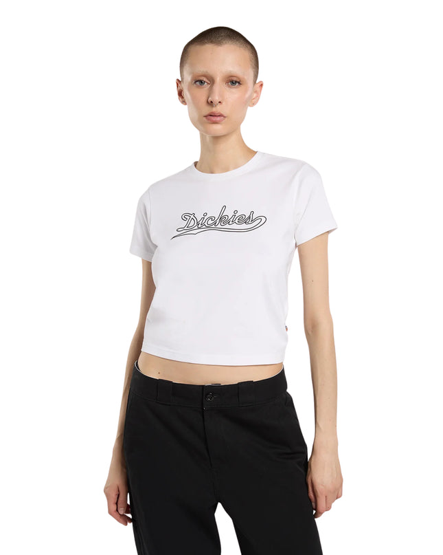 Dickies T-shirt Loose Wave Donna Bianco