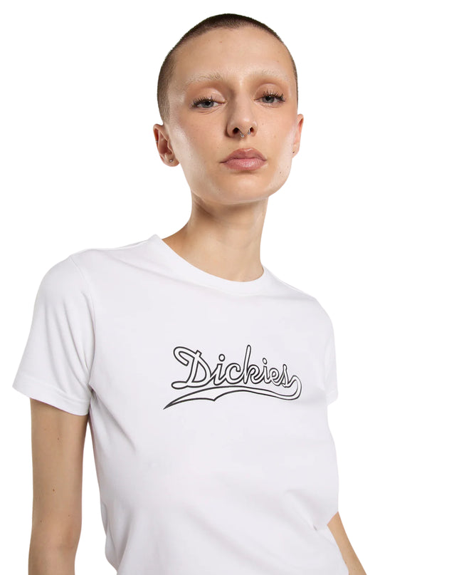 Dickies T-shirt Loose Wave Donna Bianco