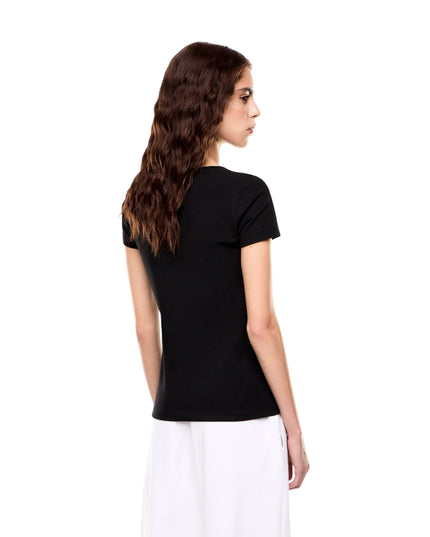 EA7 T-shirt Stretch Core Lady Donna Nero