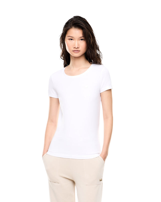 EA7 T-shirt Stretch Core Lady Donna Bianco