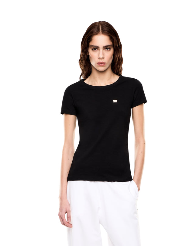EA7 T-shirt Natural Ventus7 Donna Nero
