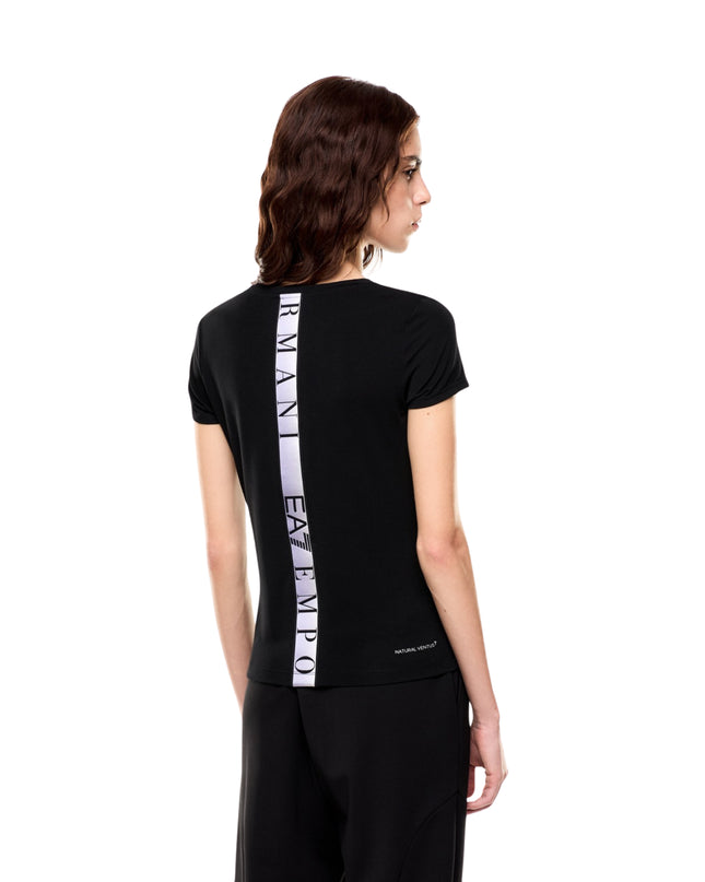 EA7 T-shirt Natural Ventus7 Donna Nero