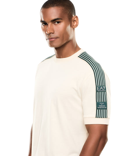 EA7 T-shirt Logo Series Boy Uomo Beige