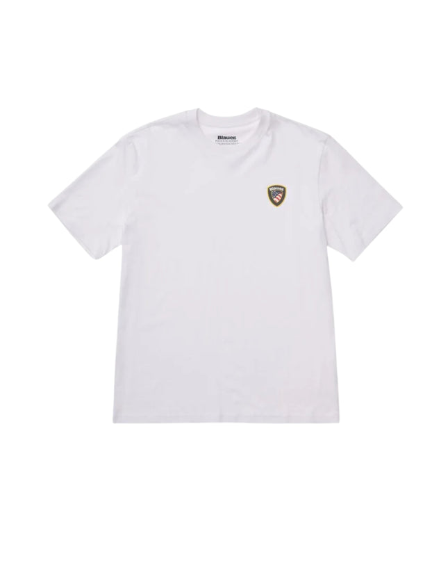 Blauer T-shirt Faxon Uomo Bianco